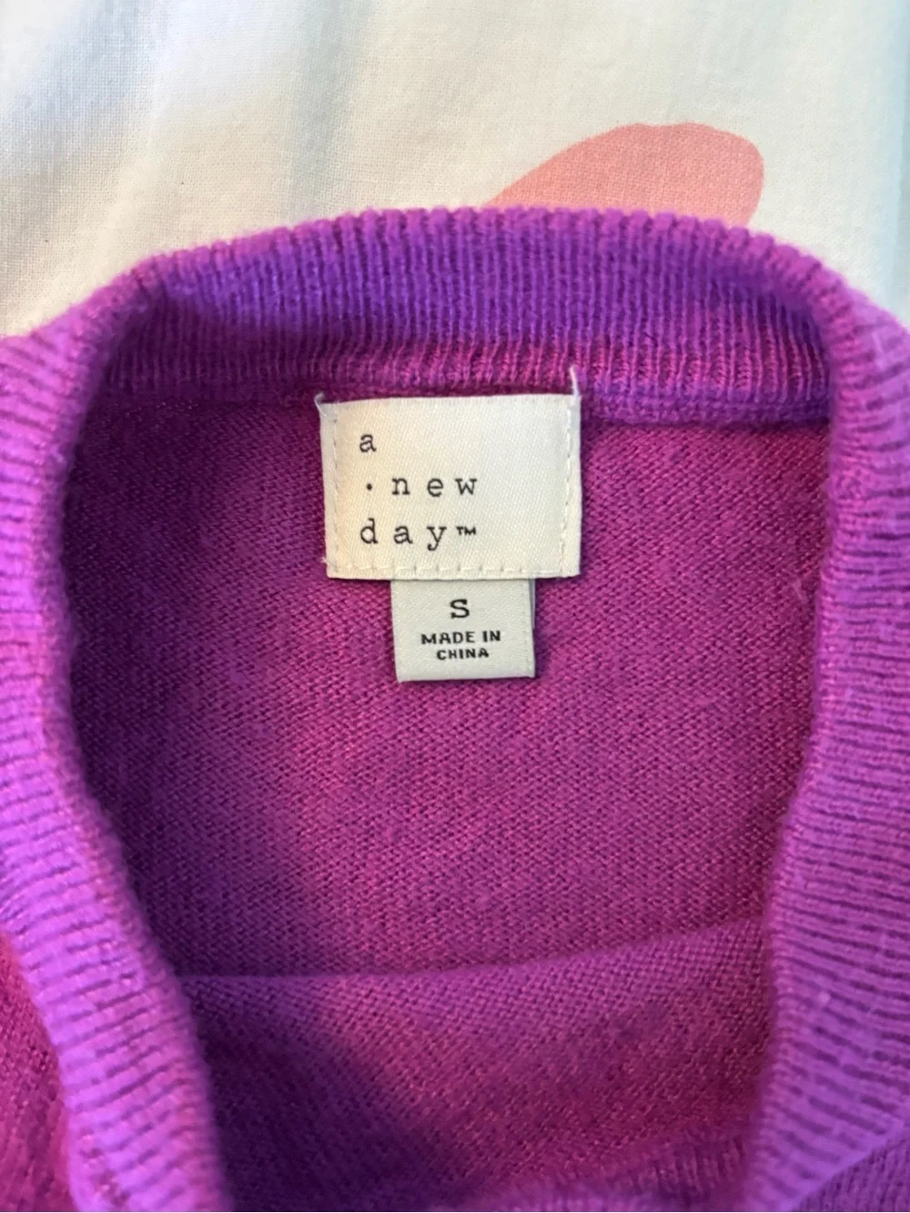 a new day Bright Purple Crewneck Sweater